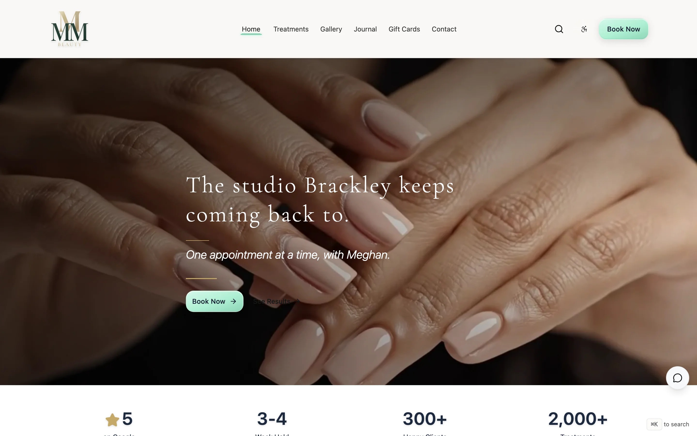 MMM Beauty website