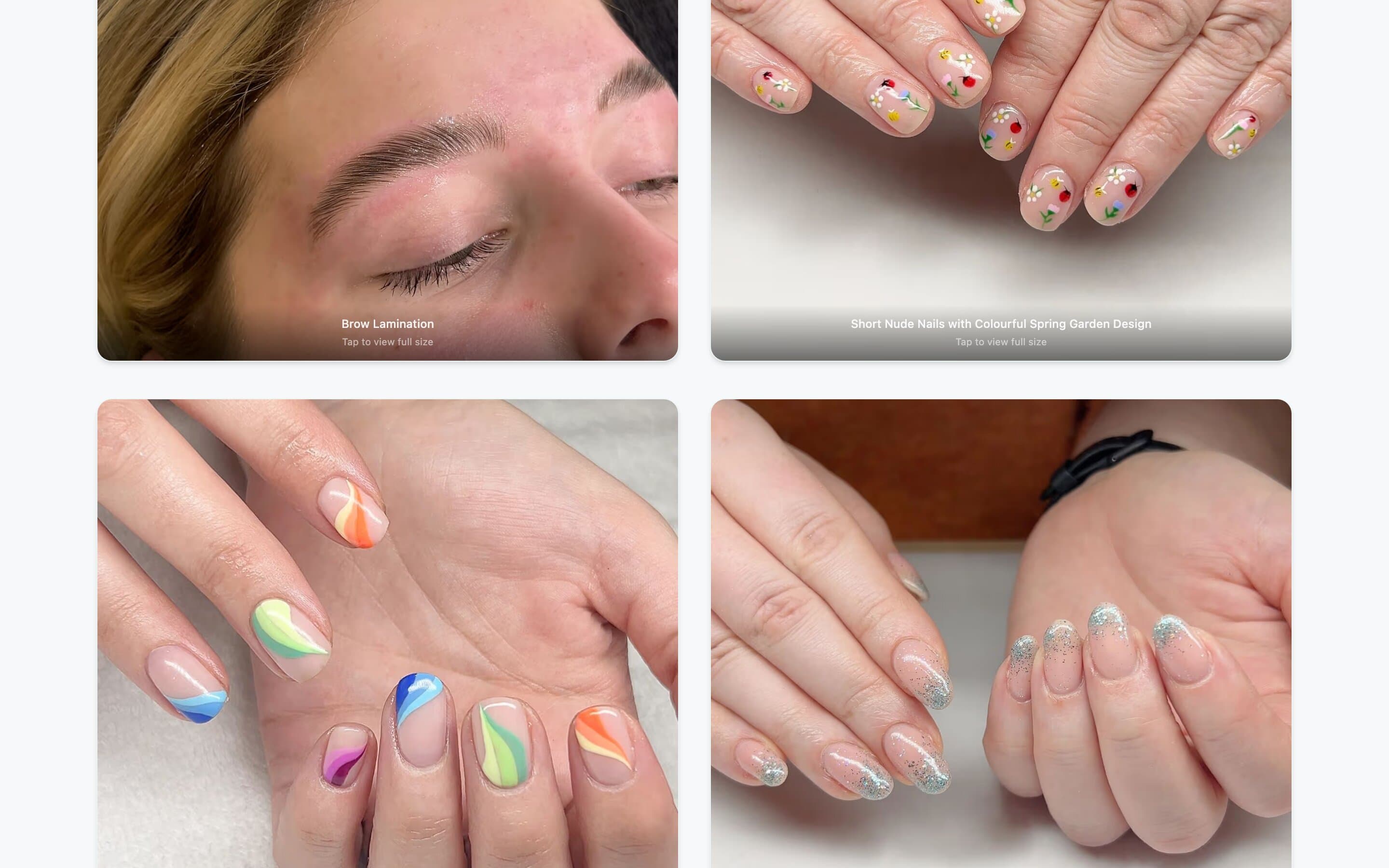 MMM Beauty gallery page - after (new site)