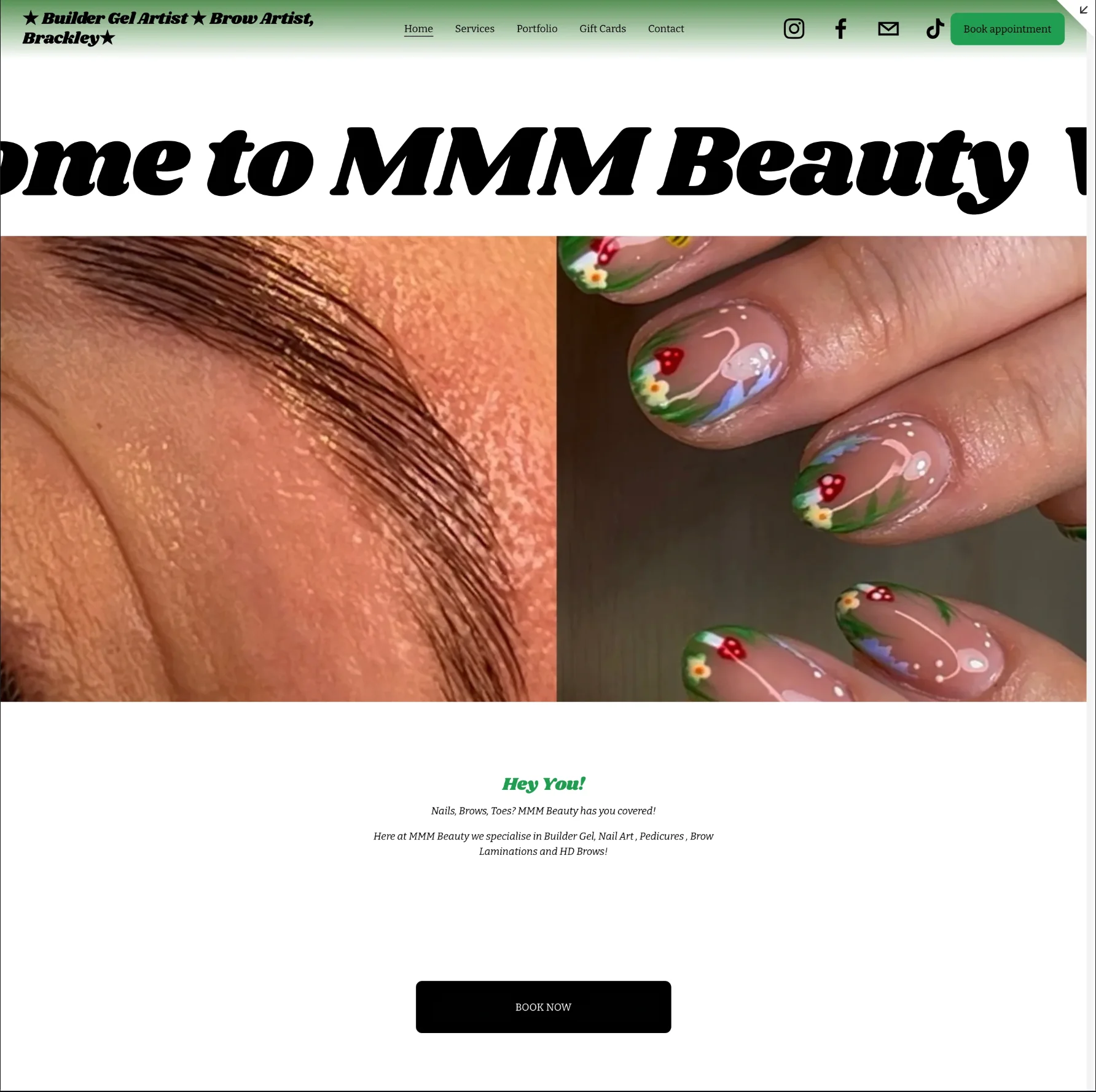 MMM Beauty hero - before (old site)