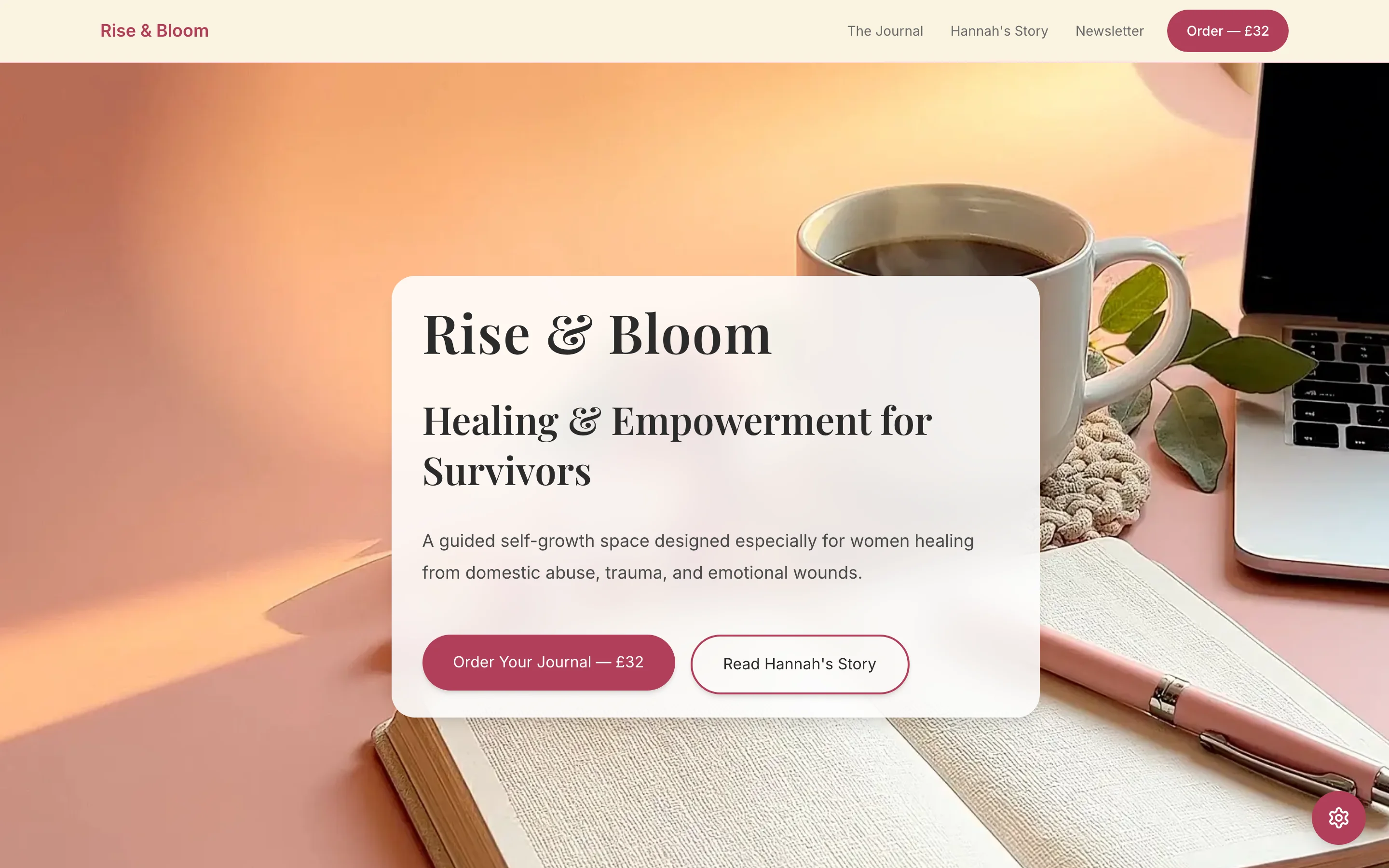 Rise & Bloom website preview